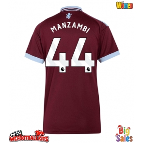 Aston Villa Johan Manzambi #44 Replica Home Stadium Shirt for Women 2026-27 Short Sleeve